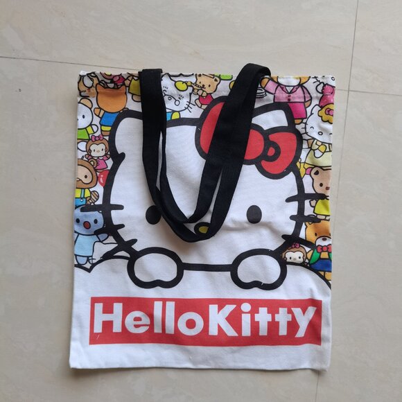 Hello Kitty Canvas Tote Bag - Picture 1 of 6